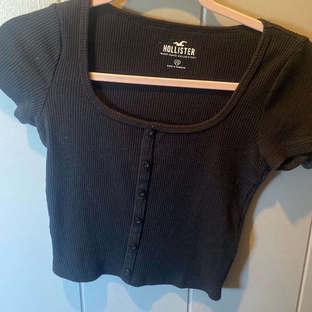 Black Hollister Buttoned Shirt